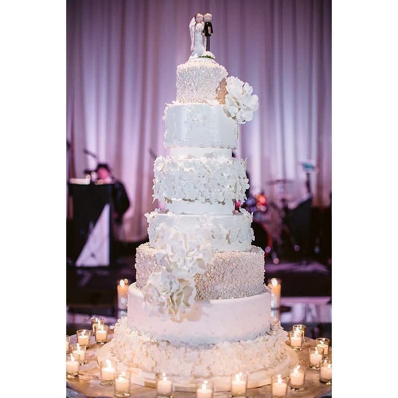 Lealoo Pièce montée en Polystyrène, 60 cm de Haut, Base Ø 35cm à 10cm, 6 étages Wedding Cake Haute densité