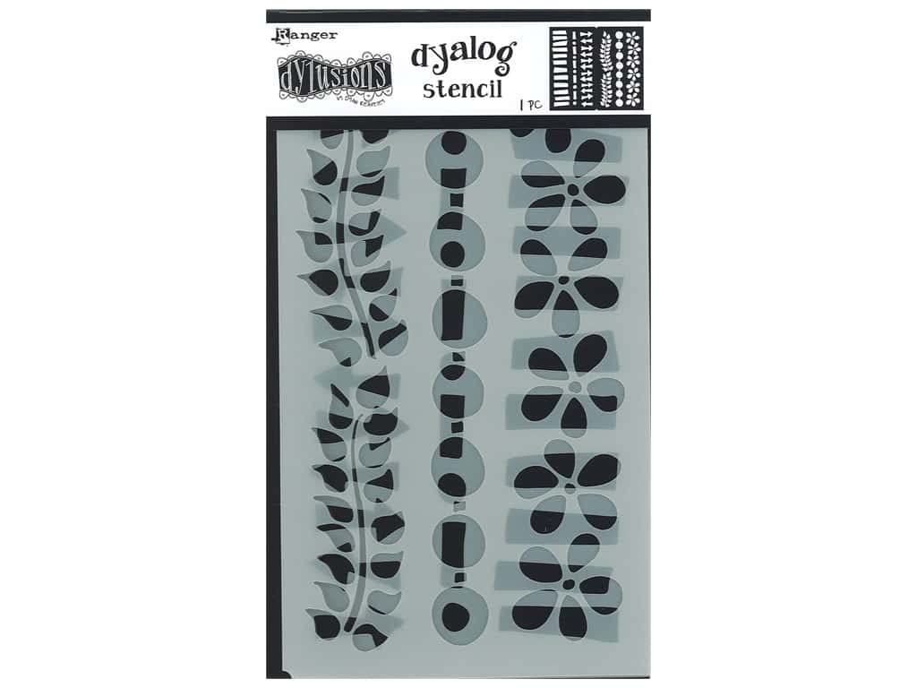 Ranger Dyan Reaveley's Dylusions Dyalog Stencil-Border