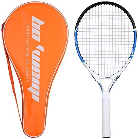 Fostoy Badminton Racket Set-Professional Carbon Fiber Badminton Racket with 3 shuttlecocks and Carrying Bag-Perfect for Adults (Blue and Red) (22FT & 11FT)