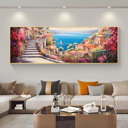 Kits Diamant Strass Cristal Cabane de Mer Grand Format 85x250 cm Modèle M-704