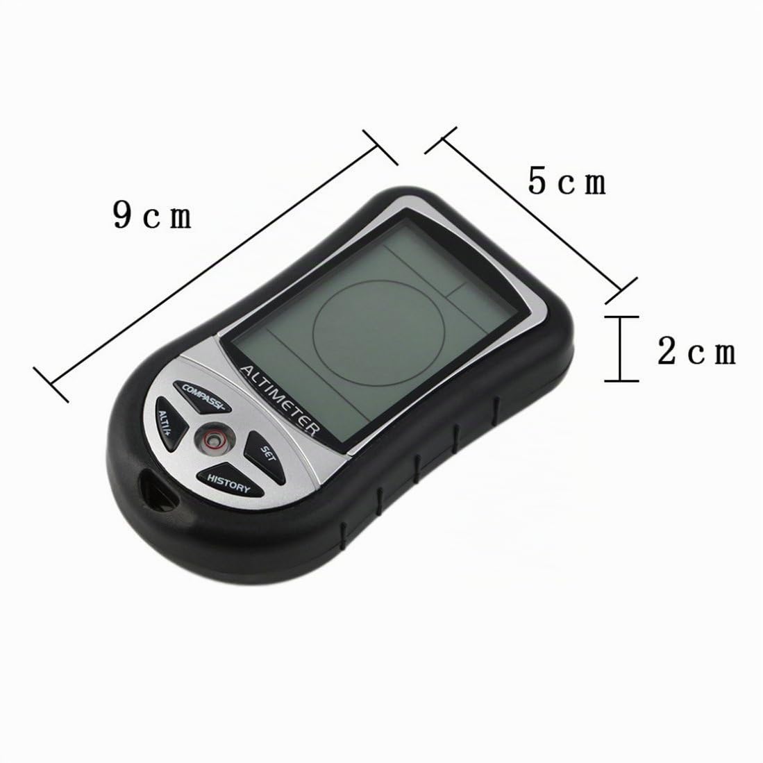 Multifunktions-Gerät für Outdoor / Wandern / Campen, 8 in 1, LCD-Digitalanzeige, Kompass, Höhenmesser, Barometer, Thermometer, Temperatur, Uhr, Kalender