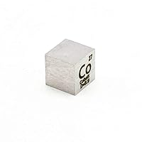 Vista 3 de Cubo de metal puro de cobalto de 0.394 in de densidad para colecciones de elementos, material de experimento de laboratorio, pasatiempos, exhibición