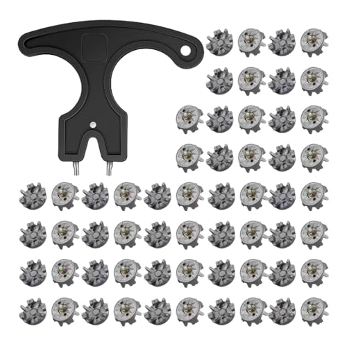 Clavos para zapato de golf octagonales de metal con herramienta set de 30 piezas resistentes