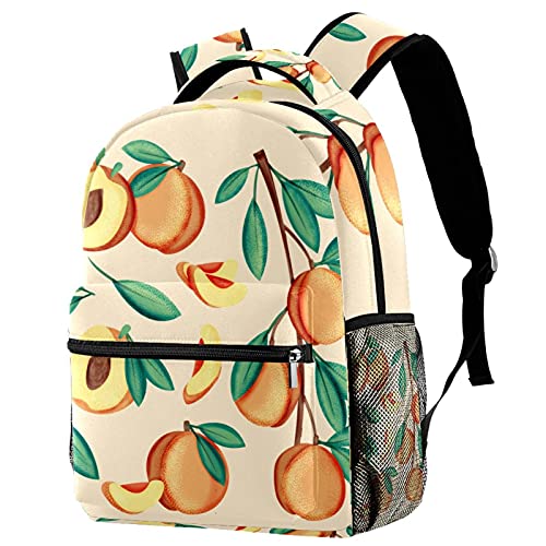 Sac à dos décontracté motif abeilles grand volume multicolore femme