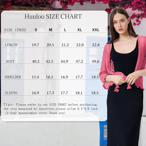 Image of Women's 3 /4 Sleeve Tie Open Front Sheer Mesh Lightweight Shrug Cardigan Knit for Dresses