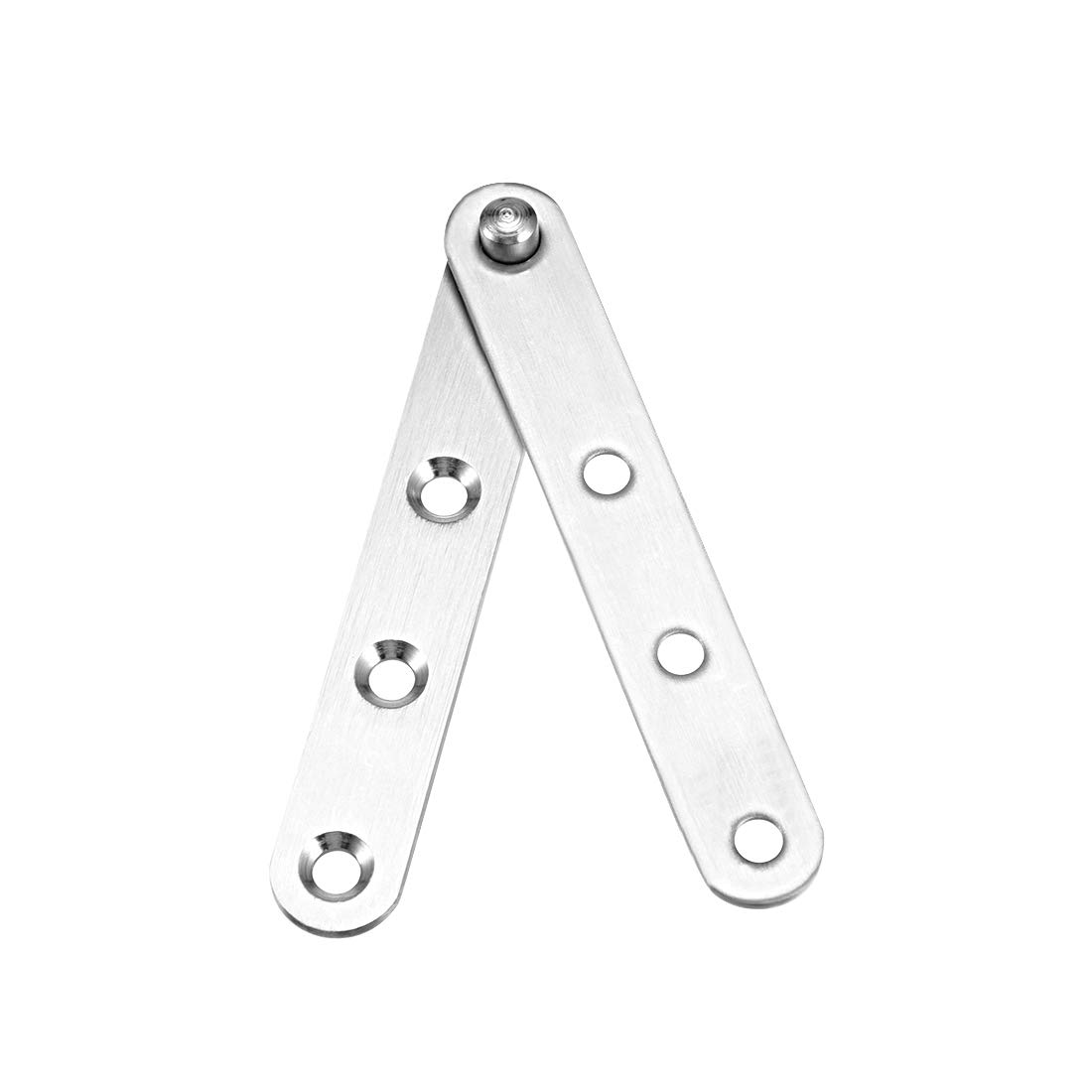 Amazon | uxcell ドアピボットヒンジ 360度回転 ステンレス鋼 100mm x 