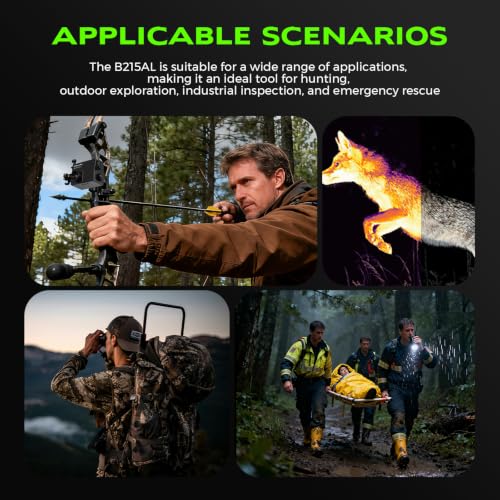 Image of Thermal Monocular for Hunting with 600M Rangefinder, 256x192 Thermal Imaging Night Vision Sight, 3.2 inch 1024x768 Display, 8X Digital Zoom, IP65 Thermal Scope for Bow Hunting