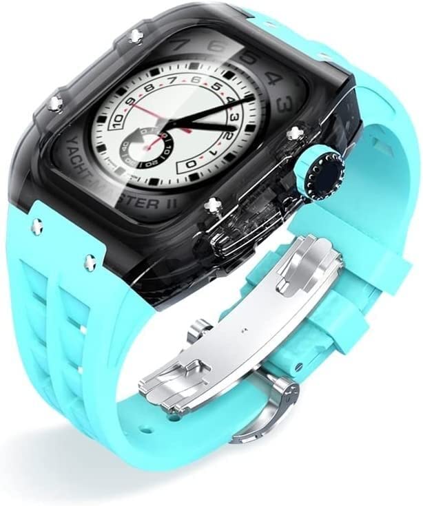 Boîtier polycarbonate 44mm et bracelet en caoutchouc premium pour montre