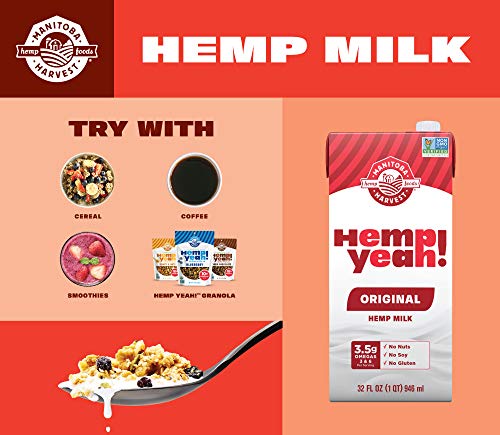 Manitoba Harvest Hemp Yeah! Hemp Milk Original 32 oz (Pack of 6)