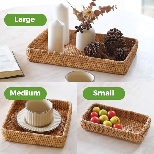 Rattan-Serving-Tray-Set-of-3-Rectangle-Woven-Tray-Wicker-Storage-Basket-Wicker-Baskets-for-Organizing-Natural-Wicker-Decorative-Serving-Baskets-for-Organizing-Tabletop-Bathroom-Kitchen-Counter Rattan Serving Tray Set of 3 Rectangle Woven Tray Wicker Storage Basket Wicker Baskets for Organizing Natural Wicker Decorative Serving Baskets for Organizing Tabletop Bathroom Kitchen Counter
