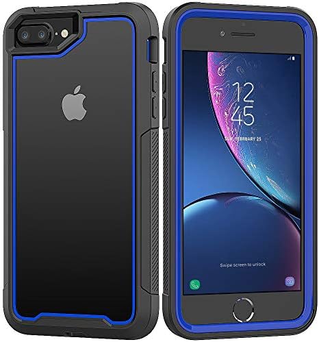 iPhone 8 Plus/iPhone 7 Plus/iPhone 6S Plus/iPhone 6 Plus Case, Yoomer Ultra Slim Shockproof Reinforced PC Frame Crystal Durable Flexible TPU Bumper Case for iPhone 8 Plus/7 Plus/6S Plus/6 Plus 5.5"