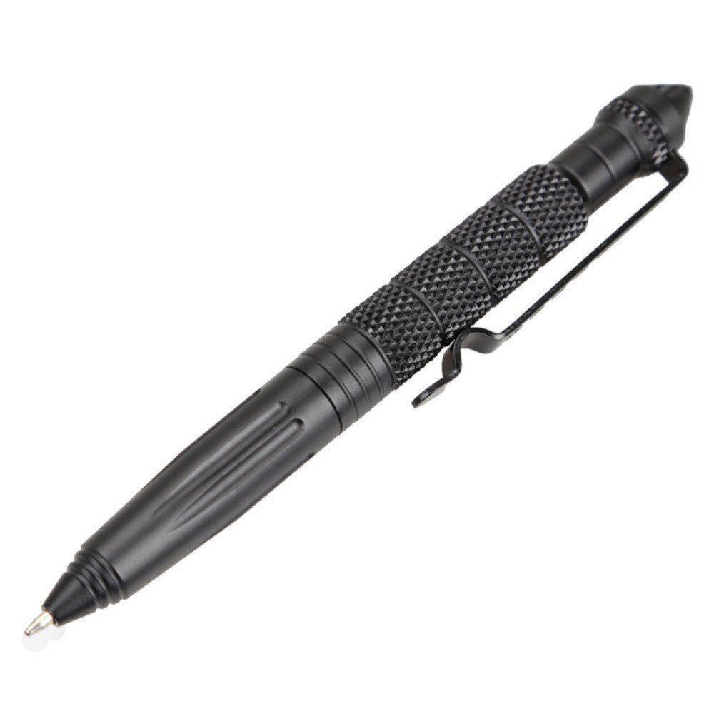 Generic Gray : New Aviation Aluminum Defender Tactical Pen Camping Hiking Self Defense Pen With Glass Breaker Camping Equipment Travel Tool