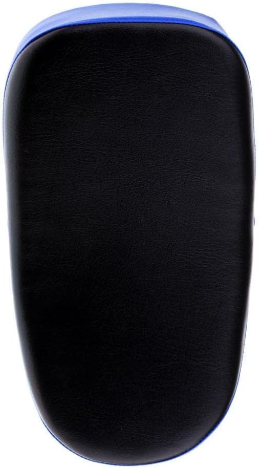 Premium PU Boxing Strike Target Pad - High Density EVA Sponge Padding, Adjustable Arm Band - Suitable for MMA, Kickboxing, Adults and Kids - Black, Blue, Golden - Blue