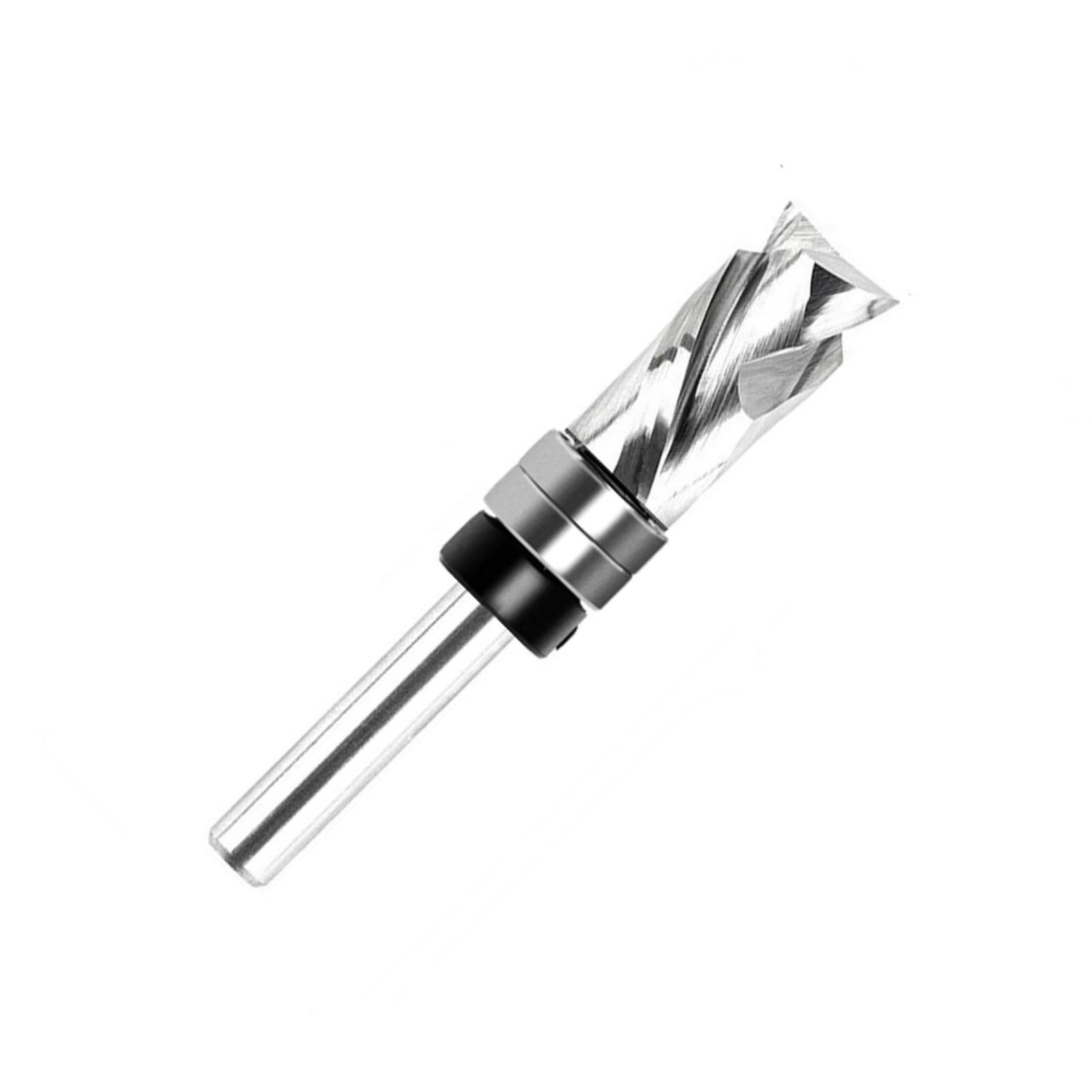 Rgybao 12.7Mm Efficiency Spiraling Trim Router Bit Cementite Alloy Steel For Woodworking Flush Border Cutting And Smooth Face Finish Flush Trim Router Bit Spiraling Border
