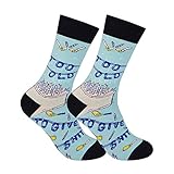 FUNATIC Too Old To Give a Shit Novelty Dress Socks for Men Women | Funny Gift Idea with Saying | Best Birthday Party Item | Retired Police Postal Worker Teacher | Fun Retirement Day Gag Present Design