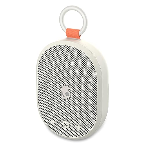 Image of Skullcandy Kilo Wireless Bluetooth Speaker - IPX7 Waterproof Mini Bluetooth Speaker with 24 Hour Battery, Downward Firing Passive Radiator, and True Wireless Pairing - Perfect for Outdoor (Bone)