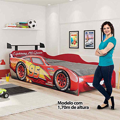 Cama Infantil Carros Disney Star com Aerofólio - Pura Magia