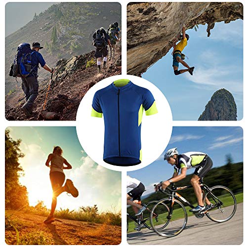 image for CGLRybO Cycling Jersey Mens Short Sleeve Bike Bicycle Shirts Biking Cl