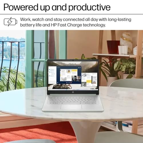 Image of HP 14 inch Student Business Laptop - Win 11 Pro & 1-Year Office 365 • Intel Quad-Core N150(beats N4120) • HD Anti-glare Display • Wi-Fi 6 • Copilot+ PC • 16G RAM • 128G UFS + 256GB SD Card • w /Accessories