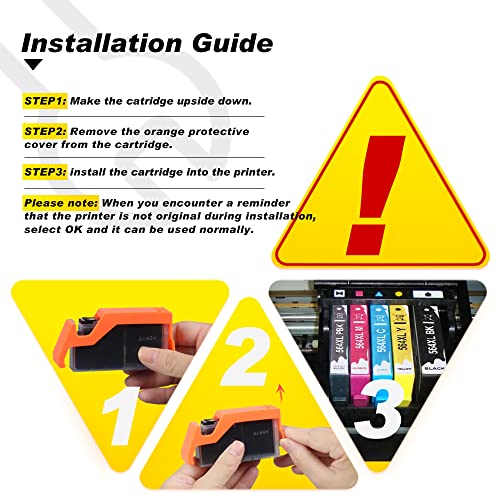V4Ink 564 Xl 564Xl Compatible Ink Cartridge Replacement For Hp 564 564Xl Compatible With Photosmart D5445 D5460 D5463 7520 B110C C309A C309G C309N C310A C510A Deskjet B210B(Including Photo Black) #TOP4