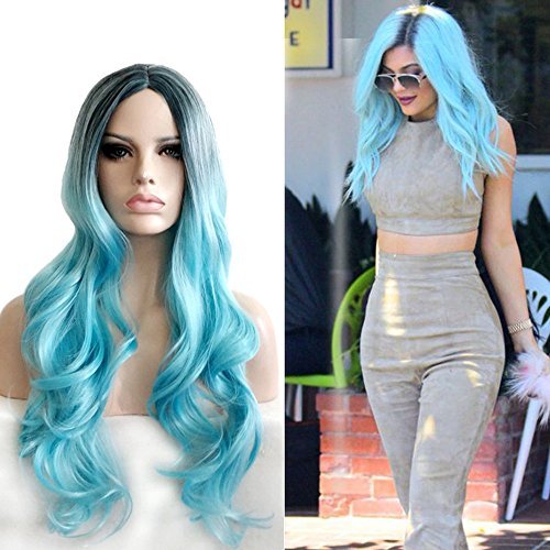 B-G Long Curly Hair Wigs For Women Cosplay Party Wigs with Wig Cap WIG094