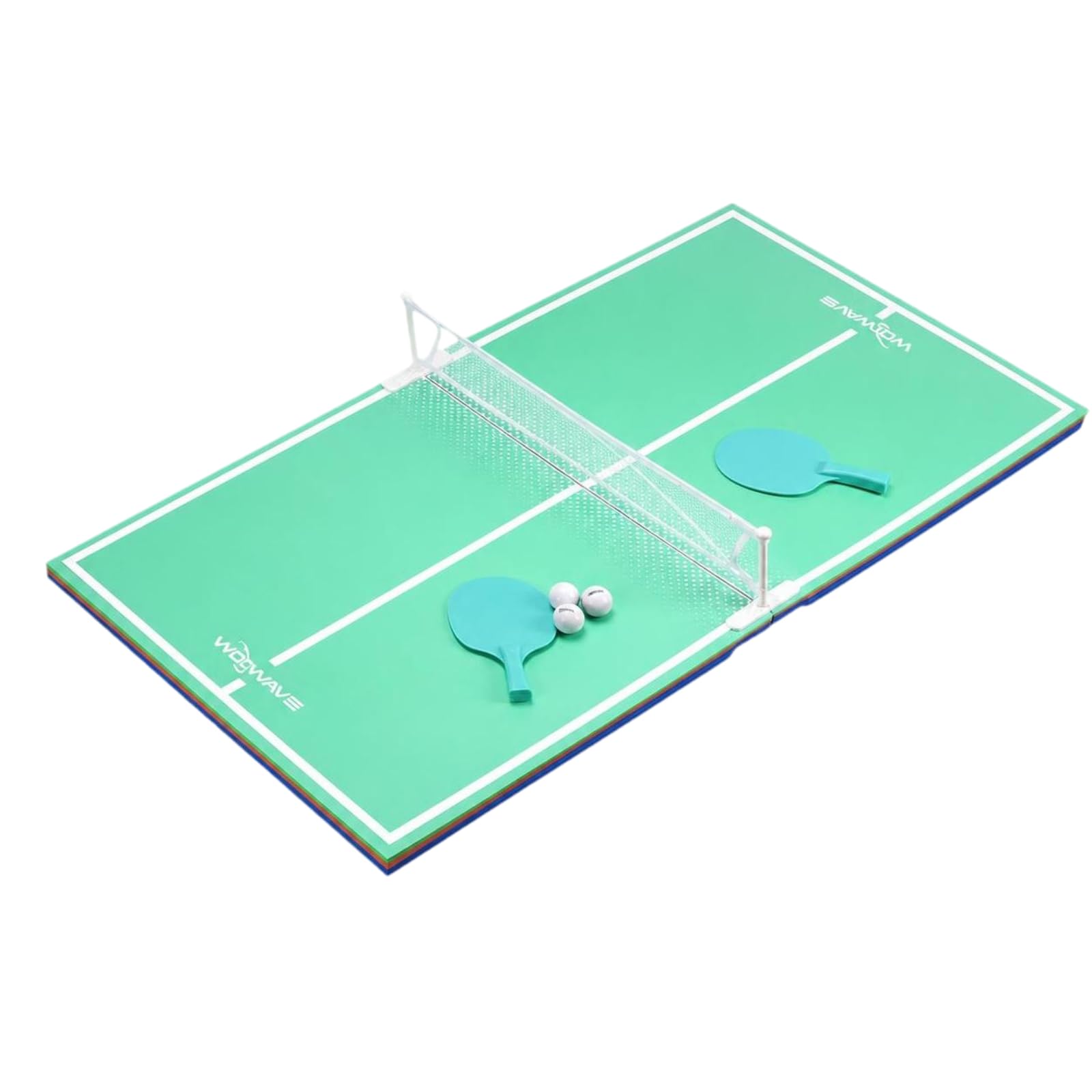 Qianly Tavolo Tennis da Tavolo Pong Pieghevole | Leggero, Stabile, Tavolo tennis da tavolo Pong con Rete, per Giardino, Bambini