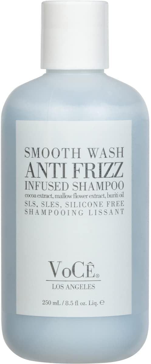 VoCĂ Haircare â Natural Smooth Shampoo - Wash | Anti-Frizz, Curl Defining, Shine Enhancing, Non-Toxic, Cruelty-Free, Vegan Haircare with Aloe Seed Oil, Buriti Oil, Mallow Flower (8.5 oz | 250 ml)