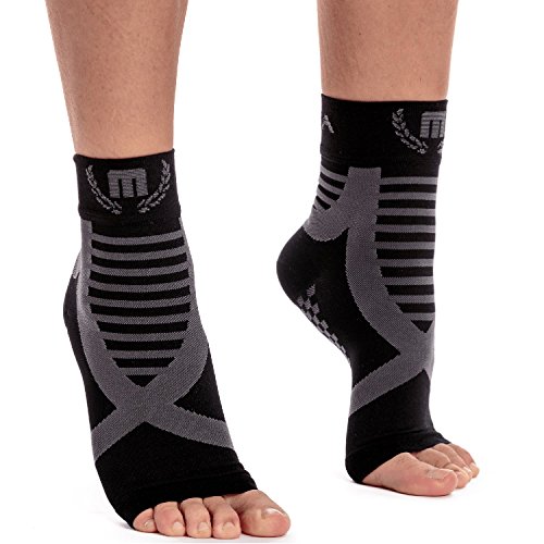 Mava Sports Ankle Support (Black & Gray, Large)