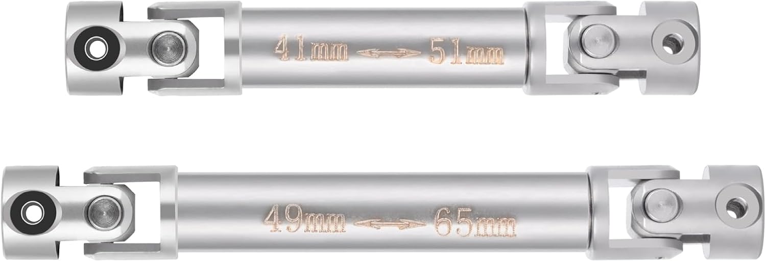 Stainless Steels Drive Shaft Front Rear Center Driveshaft Upgrade Parts for Redcat 1/18 Ascent-18 Rock Crawler Car
