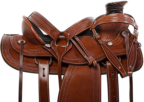 image for Riders Dream Wade Tree A Fork Premium Western Leather Roping Ranch Wor