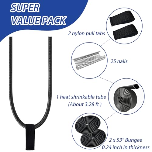 image for Hibinew 2 Pcs Replacement Wakeboard Tower Rack Bungee Cord Strap with 