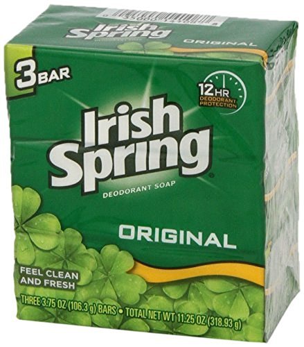 Irish Spring Deodorant Soap Original Bar, 3.7 Ounce (Pack of 3)