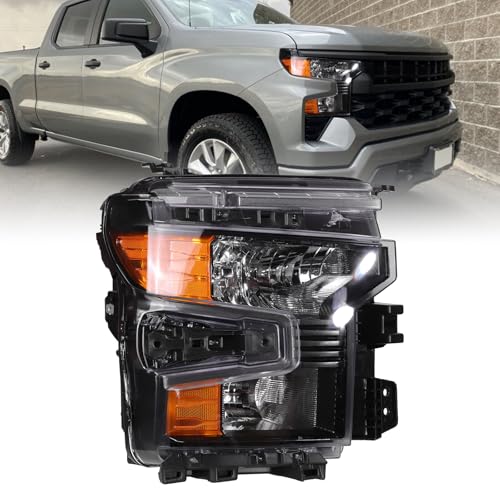 Zhaoyang Halogen Headlight Compatible with Chevy Chevrolet Silverado