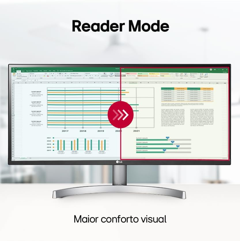 Monitor LG 29" UltraWide Full HD Inclinação 75Hz 5ms Branco 29WK600-WAWZ — imagem 6