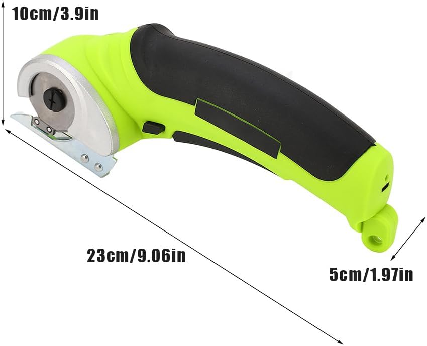 Cordless Electric Scissors,4V Rotary Cutter Cardboard Box knife Heavy Duty Fabric Scissor Power with Safety Lock Easy to Hold for Leather Carpet Plastic Cutting Sewing Crafting