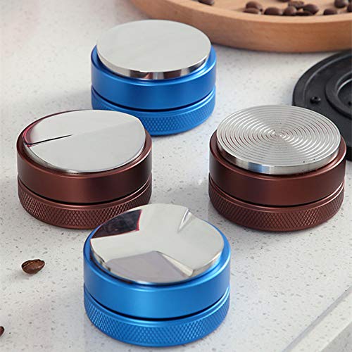 Distributeur de café 58mm plat marron en acier inoxydable - 4