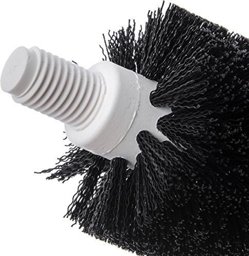 Image of SPARTA 4014600 Plastic Floor Drain Brush, Drain Cleaning Brush With Female Thread For Drain Cleaning, 3 Inches, Black, (Pack of 6)