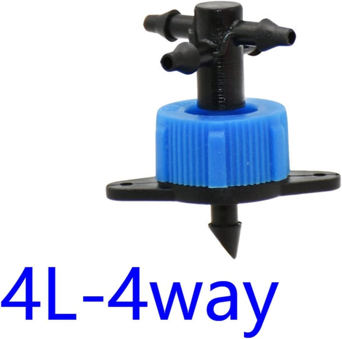 Utility Connector Adapter Hose Connector Adapter 2L 4L 8L Borrowed Drip Head 2-Way 4-Way Constant Flow Dripper Dripper Irrigation Automatic Pressure Compensation 10Pcs/4L * 4Way