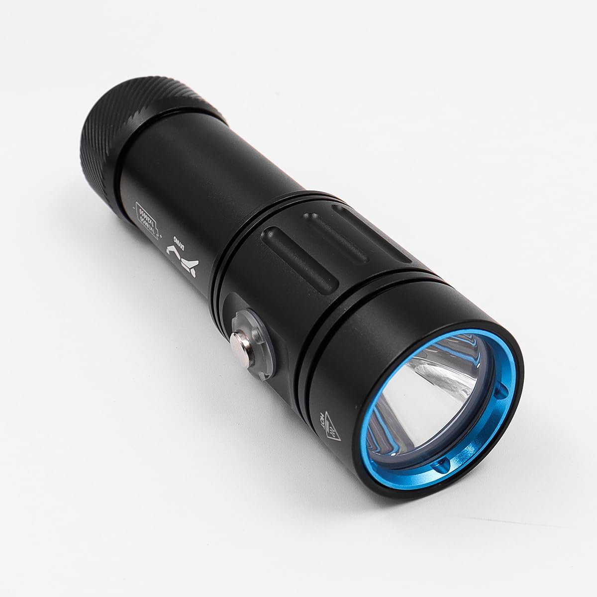 Lampe de plongée sous-Marine en mer, Lampe de Poche de plongée avec Gradation Continue, Lampe de plongée sous-Marine étanche avec Batterie Rechargeable et Chargeur