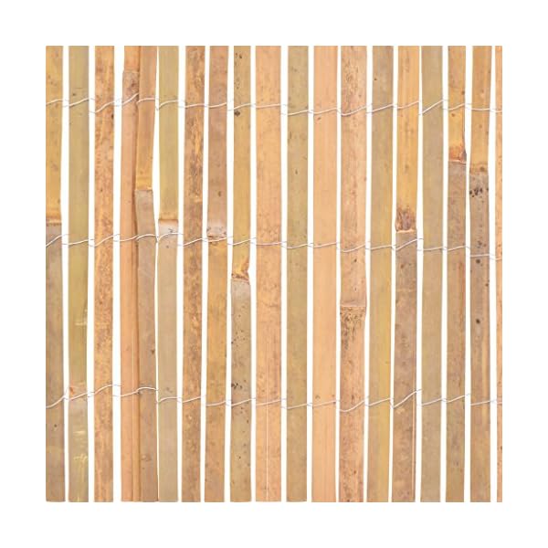 Festnight Bambus Dekorativer Gartenzaun Bambuszaun Gartendekor Zaun 1000 x 30 cm – Bild 5