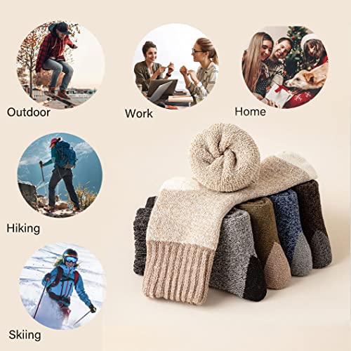 Image of Womens Wool Knit Winter Socks