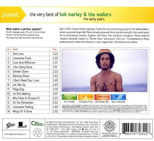Miniatura 2 de Playlist The Very Best Of Bob Marley & The Wailers The Early Years