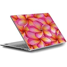 Skin Decal for Dell XPS 13 9370 9360 9350 Laptop Vinyl Wrap Cover/Plumerias Pink Flowers