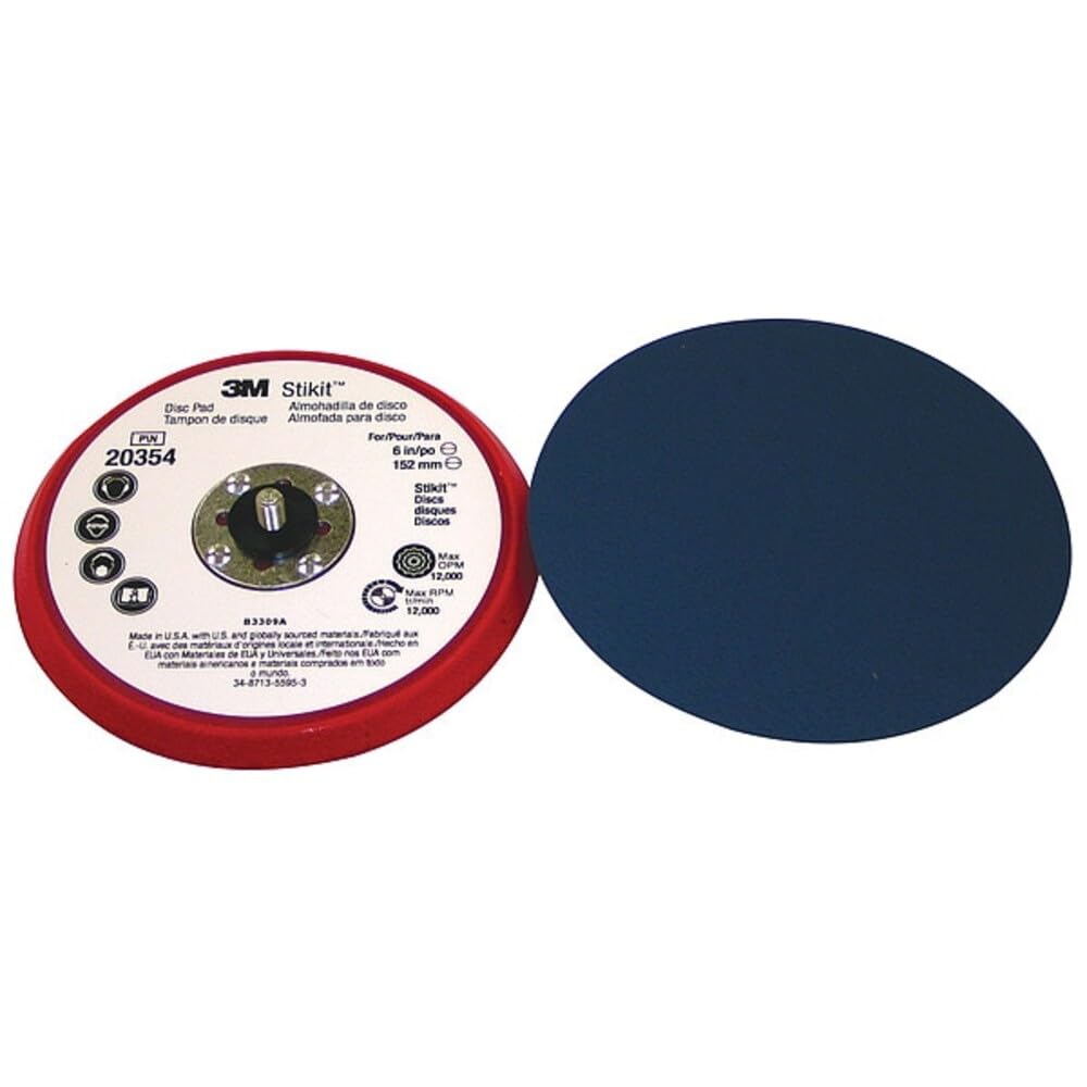 3M (20354) Almohadilla de disco de perfil bajo 20354, 6 in x 3/8 in x 5/16-24 externo, 10 por caja [usted está comprando la cantidad mínima de pedido que es 1 almohadilla]
