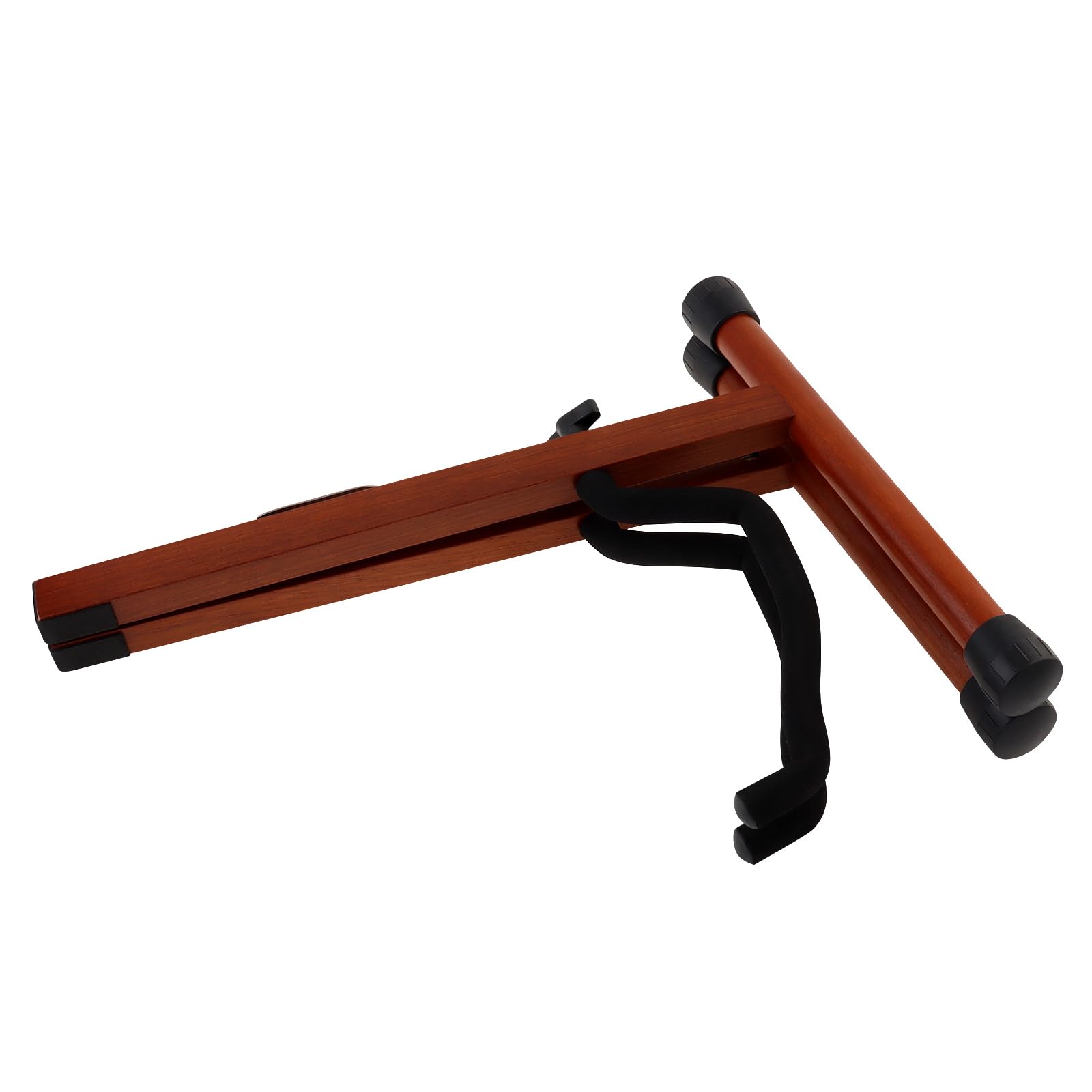 MuzcYM Wood Guitar Stand, A-Style Folding Acoustic Electric Floor Guitars Stand - Image 2