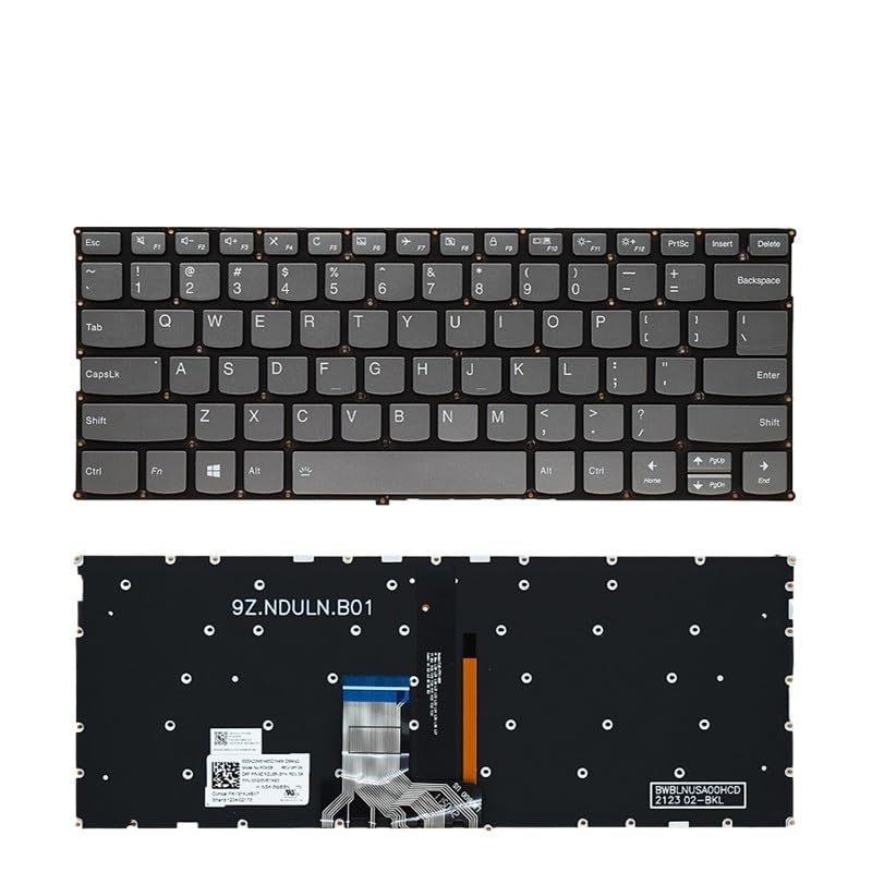 Clavier pour PC portable Lenovo 720S-14 320S-13 V530S gris sans rétroéclairage