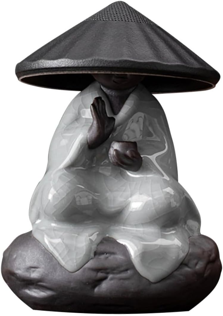 MAGICLULU 1set Elegant Tea Infuser Monk Statue Tea Pet for Desktop Decor Strainer