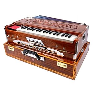 BRILLIANT 2018 BINA® CONCERT KWALITEIT 9 SCHAAL WISSELAAR INDIAN TEAK HARMONIUM +CASE