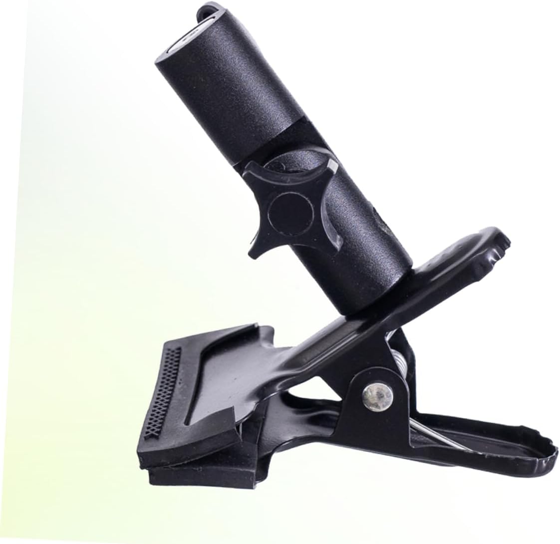 NUOBESTY Professional Photography Reflector Clip Stand Holder for Backdrop Metal Clamp for Light Stand Easy Assembly Bracket Mount