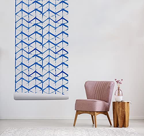 Fondo de pantalla textil Magic-Stick Shibori Indigo mural de gran formato 5